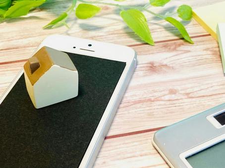 スマホで家探し スマホで家探し 家,不動産,家づくりの写真素材