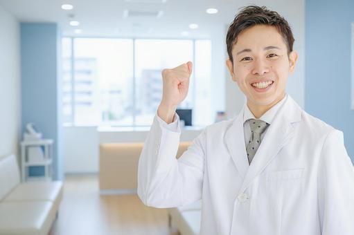 元気な医師 元気な医師 医師,ドクター,白衣の写真素材