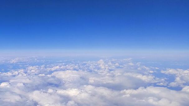 雲の上　№105 空,空撮,地球の写真素材