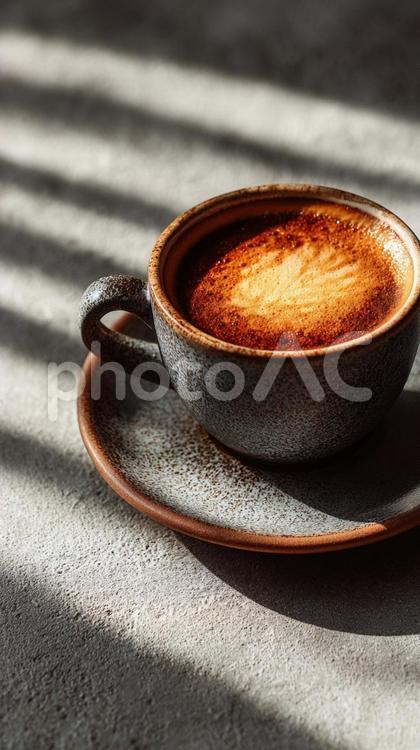 コーヒーカップと珈琲 珈琲,コーヒーカップ,飲み物の写真素材