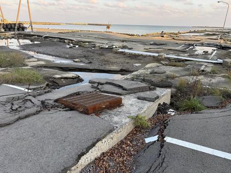 能登半島地震（1年10ヶ月） 能登半島地震,能登半島,奧能登の写真素材