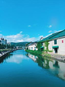 小樽運河 小樽運河,北海道,小樽の写真素材