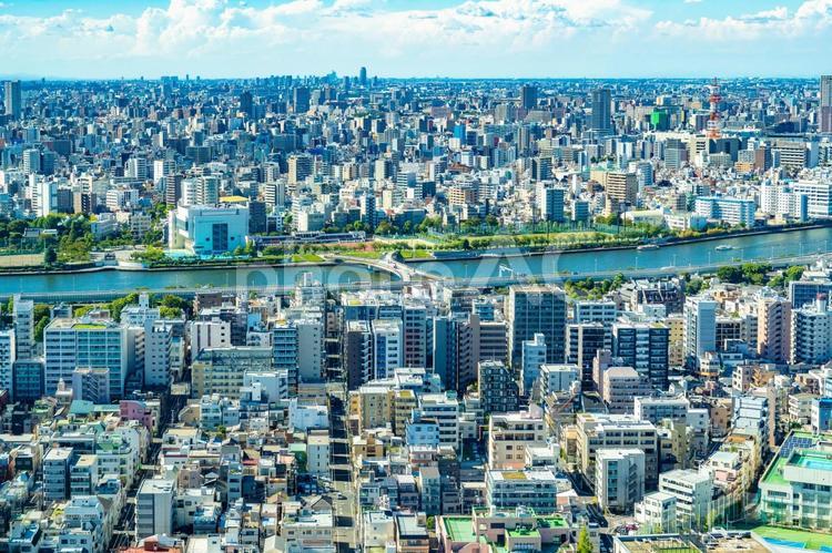 浅草周辺の風景 東京,都心,観光の写真素材