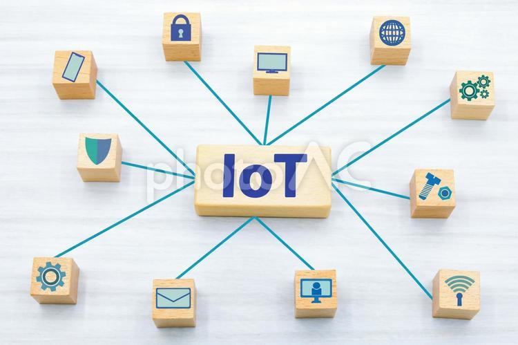 IoTのネットワーク iot,アイオーティ,ネットワークの写真素材