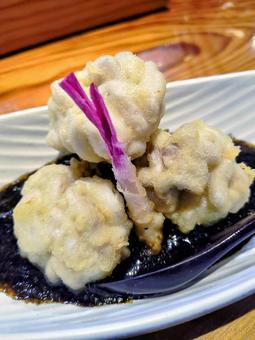 白子の天ぷら 天ぷら,白子,タラの写真素材