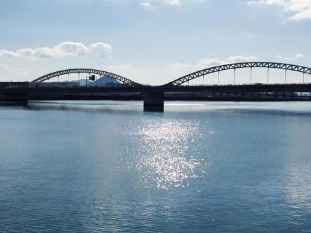 大橋 瀬戸大橋,橋,風景の写真素材