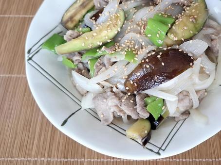 夏野菜の炒め物_4 夏野菜の炒め物_4 夏野菜,野菜,ピーマンの写真素材