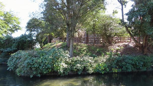 神戸城　城跡の風景　天守台の写真