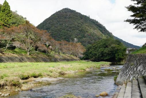 小川の風景 川,流れ,風景の写真素材