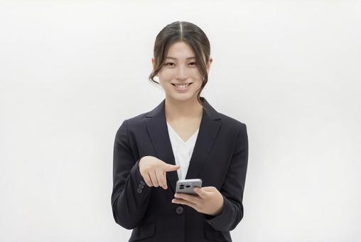 ビジネスウーマン スマートフォン ビジネスウーマン スマートフォン 女性,人物,ビジネスウーマンの写真素材
