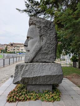 フリスト・ボテフ フリスト・ボテフ,胸像,石像の写真素材