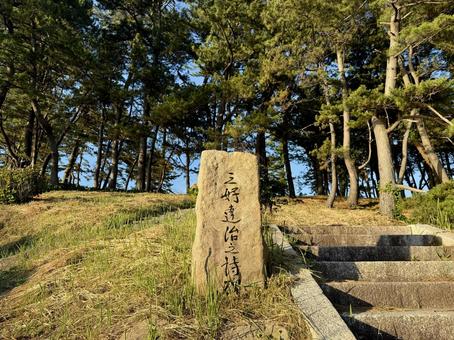 東尋坊の石碑 東尋坊の石碑 石碑,階段,遊歩道の写真素材