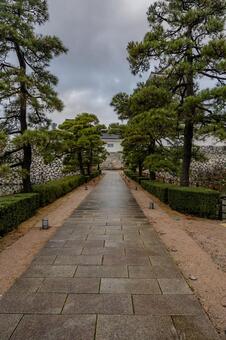冬の富山城周辺散歩 富山城,城,castleの写真素材