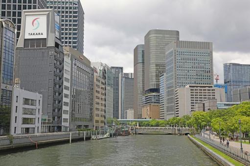 大阪の街並み 大阪の街並み 大阪,中之島,ビジネスの写真素材