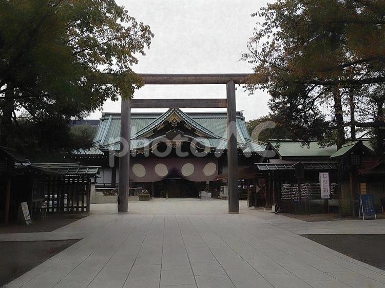 風景写真】靖国神社の風景 靖国神社,神社,境内の写真素材