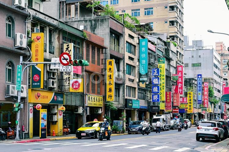 台湾・台北の街並み 台湾,台北,風景の写真素材