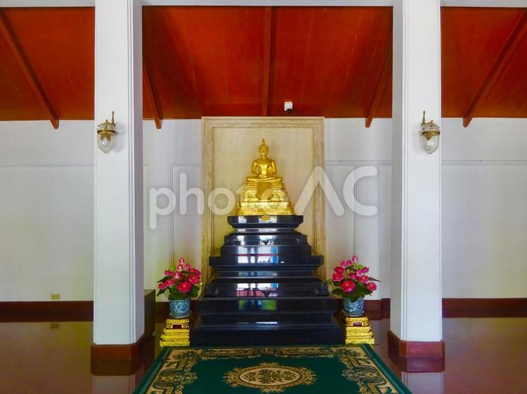 タイの寺院の仏間と仏像 寺,お寺,寺院の写真素材