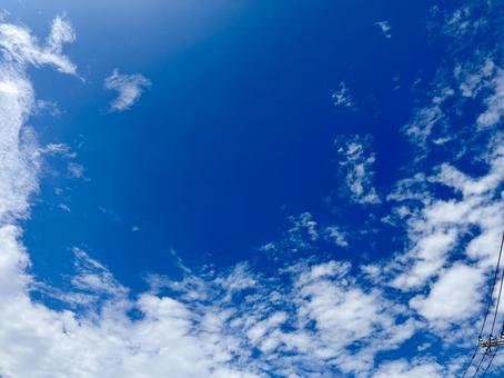 青空と雲 青空と雲の写真
