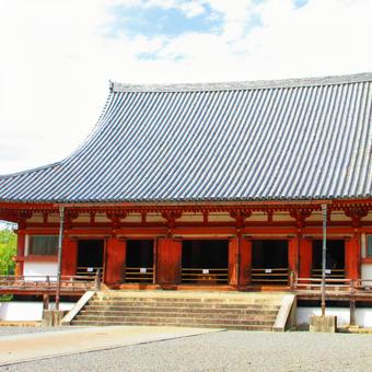 京都府-醍醐寺-国宝-金堂-近景 醍醐寺,寺,深雪山の写真素材