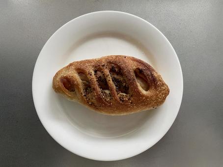 パン パン,ランチ,ソーセージ入りの写真素材