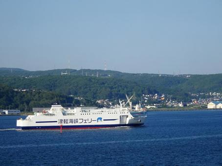 Photo, tsugaru strait ferry, blue mermaid, ferry, 