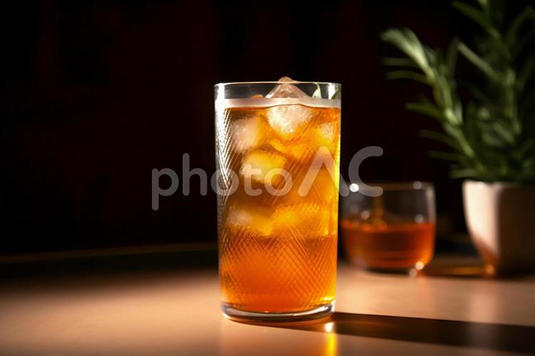 キンキンに冷えた麦茶 麦茶,熱中症,対策の写真素材