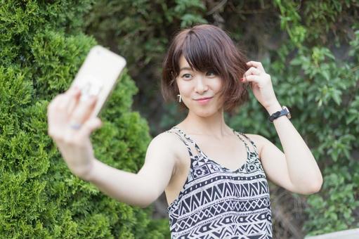 Relax on the weekend-park edition-, JPG Relax on the weekend-park edition-, dx, 女子, 智能手机, JPG