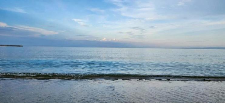 美し　横向き 空,自然,たそがれの写真素材