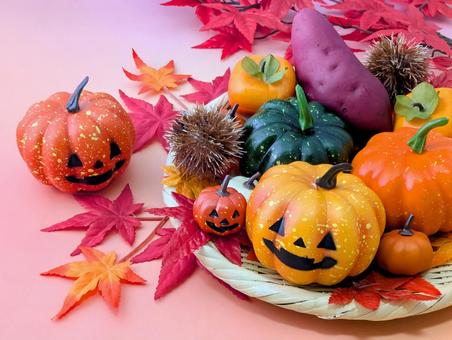 秋イメージ（ハロウィン）10 秋,ハロウィン,ハロウィーンの写真素材