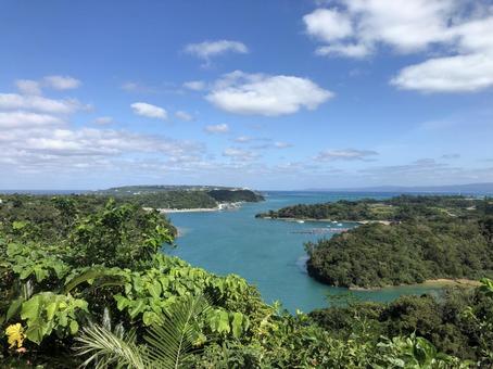 風景 風景 沖縄,古宇利島,海の写真素材