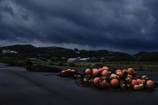 Photo, landscape, evening, fisheries, 