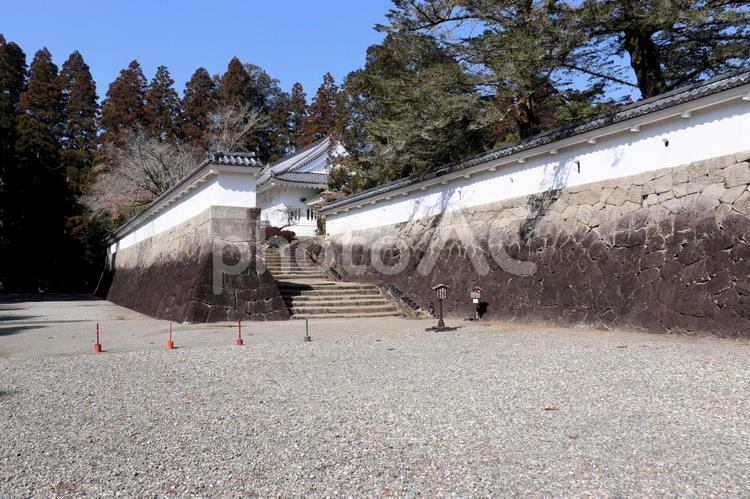飫肥城跡・石垣と復元曲輪。宮崎県日南 飫肥城,宮崎県,飫肥の写真素材