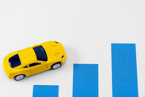 車の価値が上がるイメージ 車の価値が上がるイメージ 売上,利益,業績の写真素材