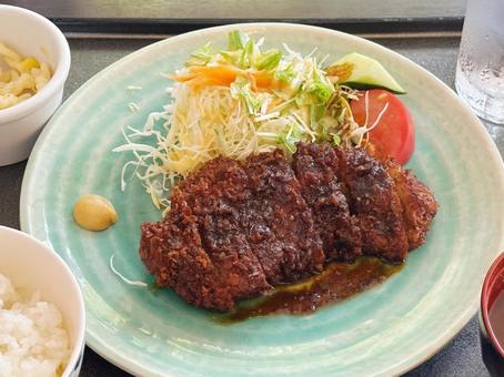 味噌カツ定食 味噌カツ定食 味噌カツ,定食,味噌の写真素材