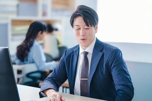 スマートなビジネスマン スマートなビジネスマン ビジネスマン,会社員,オフィスワーカーの写真素材
