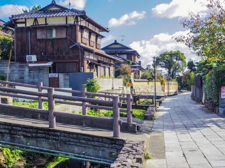 【山口県】下関市・長府の街並み 長府,街並み,下関の写真素材