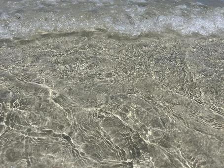 砂浜 砂浜,海,透明の写真素材