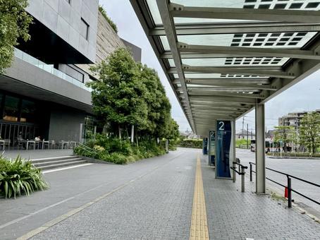 二子玉川駅 バス停 二子玉川駅 バス停 二子玉川,二子玉川駅,バス停の写真素材