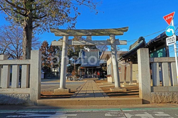 尉殿神社（西東京） 尉殿神社,級長戸辺命,大日霊貴命の写真素材