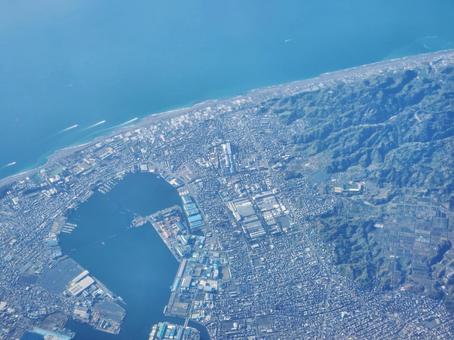 清水港周辺 清水港周辺 清水港,空撮,駿河湾の写真素材