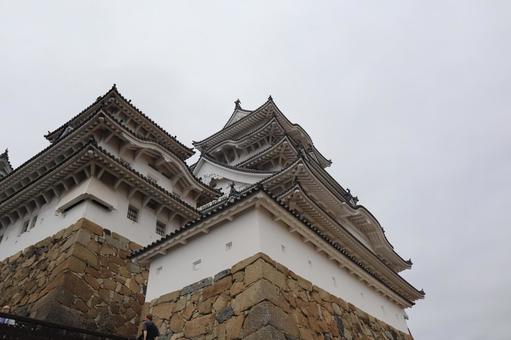 姫路城 姫路城 姫路城,眺望,城内の写真素材