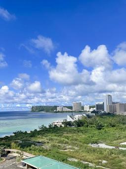 グアムの景色 グアム,マタパンビーチ,matapangの写真素材