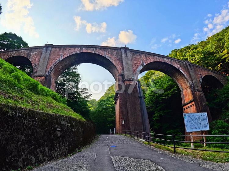 碓氷第三橋梁（めがね橋） 碓氷第三橋梁,めがね橋,群馬県の写真素材