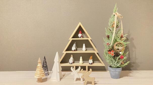 クリスマス飾り付け クリスマス,クリスマスツリー,小人の写真素材