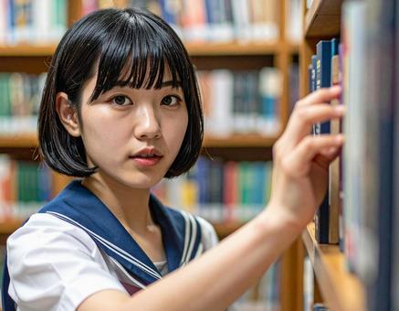 図書館にいますの写真