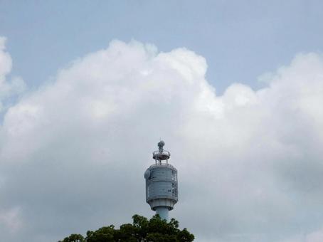 【風景写真】広島城天守閣からの眺め 広島城,天守閣,空の写真素材