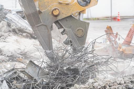 建物解体工事の現場 解体,工事,建設の写真素材