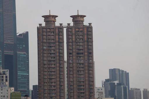 超高層ビルのビル群のある台北の街並み 超高層ビル,ビル群,台北の写真素材