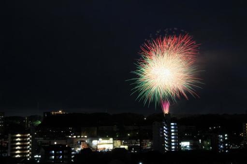 瀬戸物祭り 打ち上げ花火 瀬戸物祭り 打ち上げ花火の写真