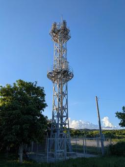 電波塔 鉄塔 電波塔 鉄塔の写真